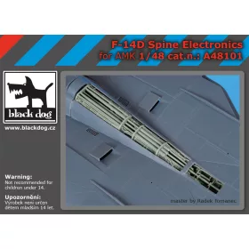   Black Dog A48101 F-14 D spine electronics for AMK makett dioráma kiegészítő (1/48)