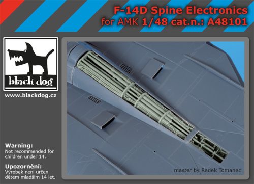 Black Dog A48101 F-14 D spine electronics for AMK makett dioráma kiegészítő (1/48)