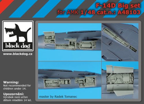 Black Dog A48103 F-14 D big set for AMK makett dioráma kiegészítő (1/48)