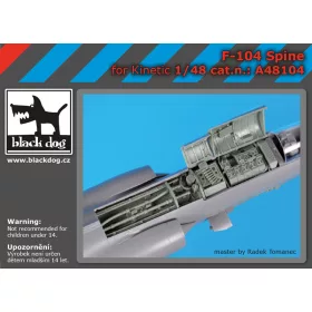   Black Dog A48104 F-104 spine for Kinetic makett dioráma kiegészítő (1/48)