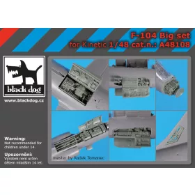   Black Dog A48108 F-104 big set for Kinetic makett dioráma kiegészítő (1/48)