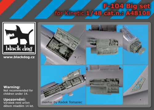 Black Dog A48108 F-104 big set for Kinetic makett dioráma kiegészítő (1/48)