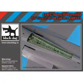   Black Dog A48111 F-18 C spine electronic for Kinetic makett dioráma kiegészítő (1/48)