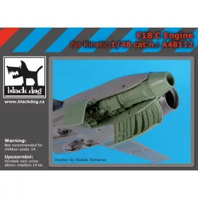   Black Dog A48112 F 18 C engine for Kinetic makett dioráma kiegészítő (1/48)