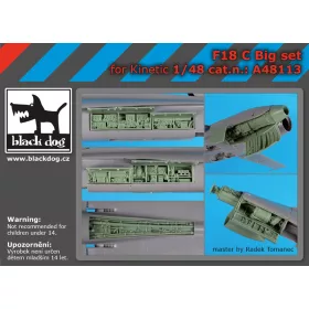   Black Dog A48113F-18 C big set for Kinetic makett dioráma kiegészítő (1/48)
