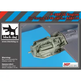   Black Dog A48114P 38 F-G engine for Tamiya makett dioráma kiegészítő (1/48)