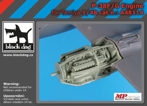 Black Dog A48114P 38 F-G engine for Tamiya makett dioráma kiegészítő (1/48)