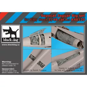   Black Dog A48120 Sepecat Jaguar big set for Kitty Hawk makett dioráma kiegészítő (1/48)