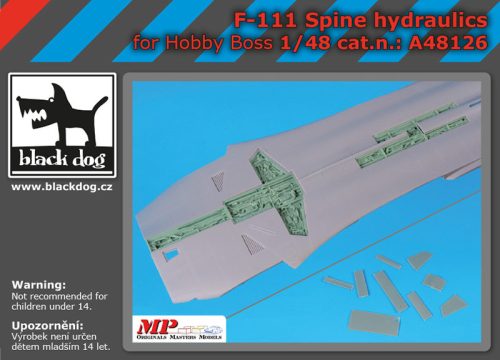 Black Dog A48126 F-111 Spine hydraulics for Hobby Boss makett dioráma kiegészítő (1/48)