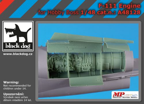 Black Dog A48128 F-111 engine for Hobby Boss makett dioráma kiegészítő (1/48)