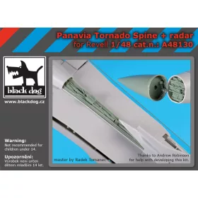   Black Dog A48130 Panavia Tornado spine+radar for Revell makett dioráma kiegészítő (1/48)