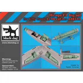   Black Dog A48141 Mirage F1 big set for Kitty Hawk makett dioráma kiegészítő (1/48)
