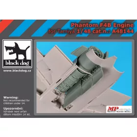   Black Dog A48144 Phantom F4B engine for Tamiya makett dioráma kiegészítő (1/48)