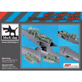   Black Dog A48148 Mi-24 Hind big set for Zvezda makett dioráma kiegészítő (1/48)