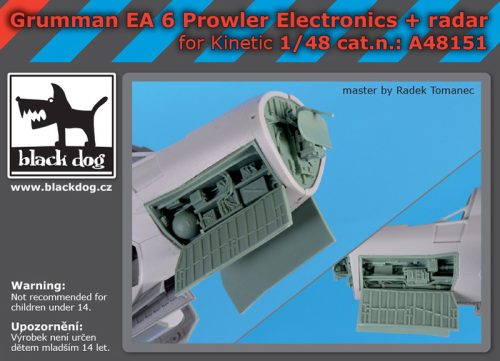 Black Dog A48151 Grumman EA 6 Prowler electronics radar for Kinetic makett dioráma kiegészítő (1/48)