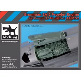   Black Dog A48152 Grumman EA 6 Prowler engine for Kinetic makett dioráma kiegészítő (1/48)