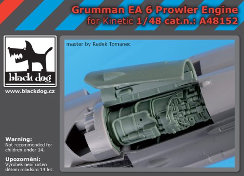 Black Dog A48152 Grumman EA 6 Prowler engine for Kinetic makett dioráma kiegészítő (1/48)