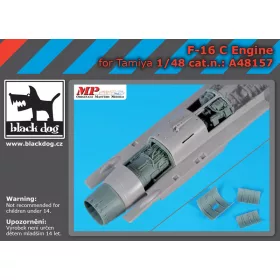   Black Dog A48157 F-16 C engine for Tamiya makett dioráma kiegészítő (1/48)