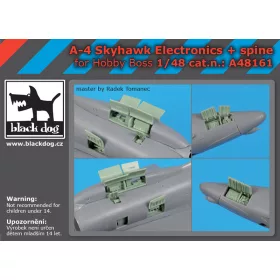   Black Dog A48161 A-4 Skyhawk electronics+spine for Hobby boss makett dioráma kiegészítő (1/48)