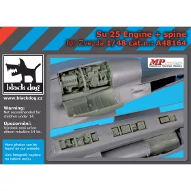   Black Dog A48164 SU -25 engine+spine for Zvezda makett dioráma kiegészítő (1/48)