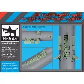   Black Dog A48167 SU17/22 engine+spine for Hobby boss makett dioráma kiegészítő (1/48)