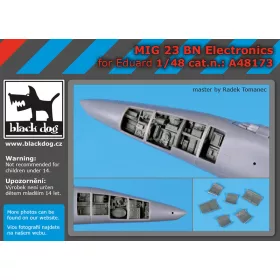   Black Dog A48173 Mig 23 BN electronic for Eduard makett dioráma kiegészítő (1/48)