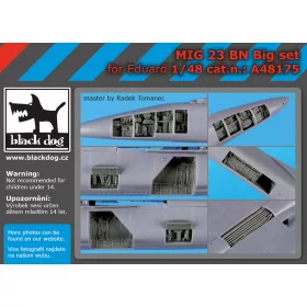   Black Dog A48175 Mig 23 BN big set for Eduard makett dioráma kiegészítő (1/48)