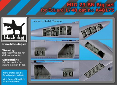 Black Dog A48175 Mig 23 BN big set for Eduard makett dioráma kiegészítő (1/48)