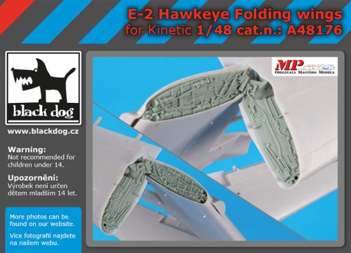 Black Dog A48176 E-2 Hawkeye folding wings for Kinetic makett dioráma kiegészítő (1/48)