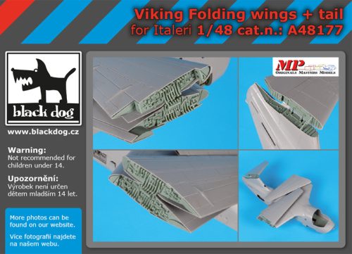 Black Dog A48177 Viking folding wings+tail for Italeri makett dioráma kiegészítő (1/48)