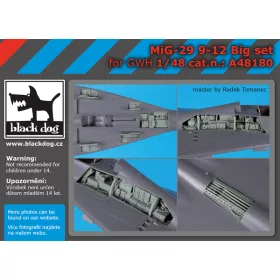   Black Dog A48180 Mig-29 9-12 Big set for G.W.H makett dioráma kiegészítő (1/48)