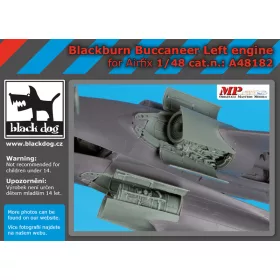   Black Dog A48182 Blackburn Buccanneer left engine for Airfix makett dioráma kiegészítő (1/48)