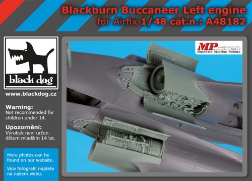 Black Dog A48182 Blackburn Buccanneer left engine for Airfix makett dioráma kiegészítő (1/48)