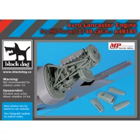   Black Dog A48185 Avro Lancaster engine for HK Models makett dioráma kiegészítő (1/48)
