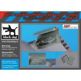   Black Dog A48186 Avro Lancaster Heating systém for HK Models makett dioráma kiegészítő (1/48)
