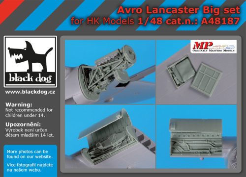 Black Dog A48187 Avro Lancaster Big set for HK Models makett dioráma kiegészítő (1/48)