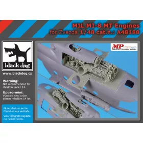   Black Dog A48188 Mil Mi 8 MT engines for Zvezda makett dioráma kiegészítő (1/48)
