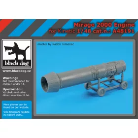   Black Dog A48191 Mirage 2000 engine for Kinetic makett dioráma kiegészítő (1/48)