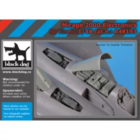   Black Dog A48193 Mirage 2000 electronic for Kinetic makett dioráma kiegészítő (1/48)