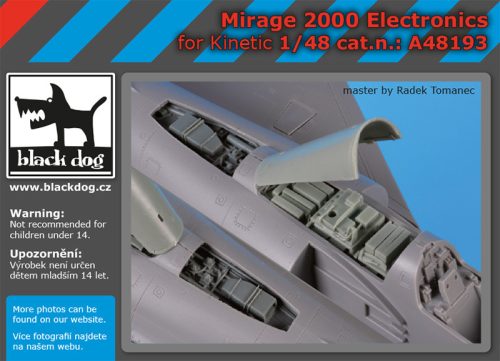 Black Dog A48193 Mirage 2000 electronic for Kinetic makett dioráma kiegészítő (1/48)