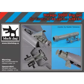   Black Dog A48194 Mirage 2000 big set for Kinetic makett dioráma kiegészítő (1/48)