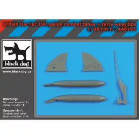   Black Dog A48195 British Harrier 190gallon tanks +ferry wing tips makett dioráma kiegészítő (1/48)
