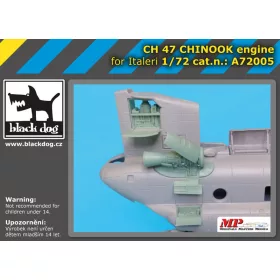   Black Dog A72005 CH -47 Chinook engine for Italeri makett dioráma kiegészítő (1/72)