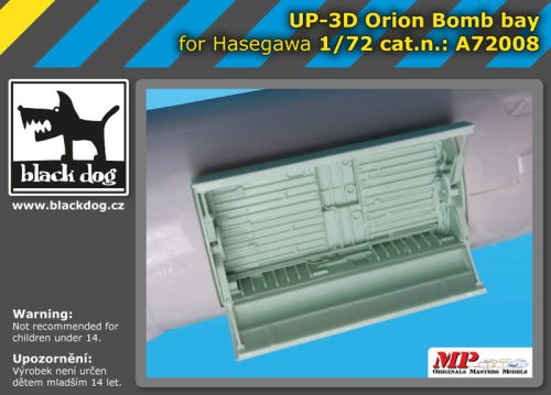 Black Dog A72008 UP-3 D Orion bomb bay for Hasegawa makett dioráma kiegészítő (1/72)