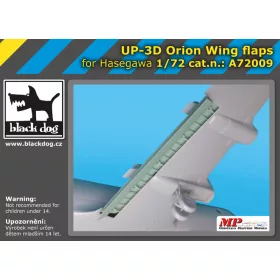   Black Dog A72009 UP-3 D Orion wing flaps for Hasegawa makett dioráma kiegészítő (1/72)