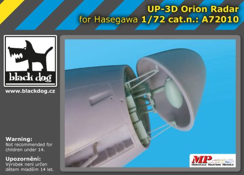 Black Dog A72010 UP -3 D Orion radar for Hasegawa makett dioráma kiegészítő (1/72)