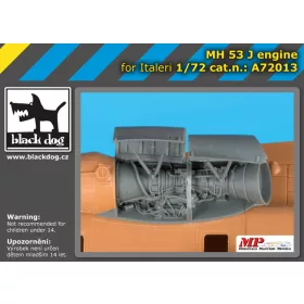   Black Dog A72013 MH-53 J engine for Italeri makett dioráma kiegészítő (1/72)