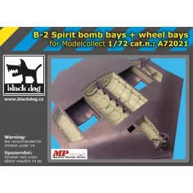   Black Dog A72021 B-2 Spirit bobb bays+wheel bays for Modelcollect makett dioráma kiegészítő (1/72)