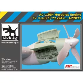   Black Dog A72027 AC-130 H Hercules engine for Italeri makett dioráma kiegészítő (1/72)
