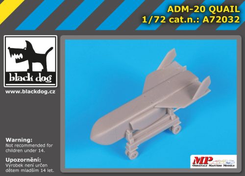 Black Dog A72032 ADM-20 Quail makett dioráma kiegészítő (1/72)